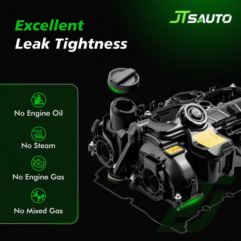 JTSAUTO N20 Engine Valve Cover Kit for 2012-2018 320i/328i/528i (Including xDrive), 428i Gran Coup/428i xDrive, X1/X3/X4/X5, Z4, Replaces # 11127588412, 11127588418, 11127625477, V208711, 15186739 - Image 4
